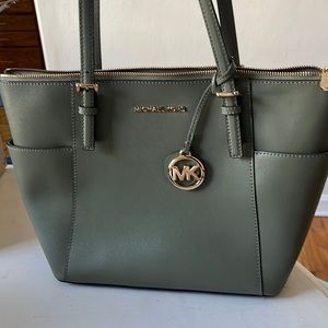 Michael Kors jet set tote large sage color